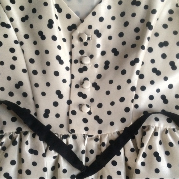 HP! Silk Party Polka dot Dress ! - Picture 3 of 7